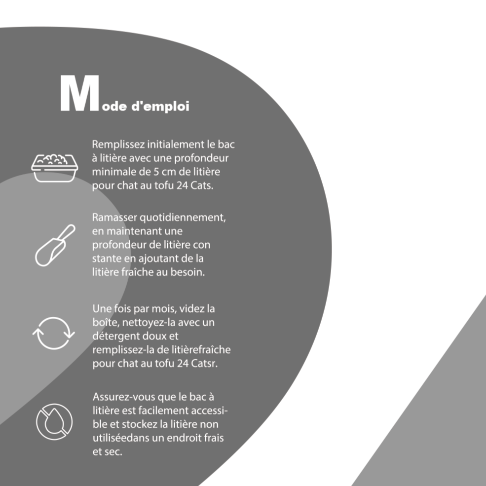 24 CATS Pea Husks Natural Tofu Cat Litter 9KG/19.8lbs - Carbon/Quick Clumping, Odor Control & Dust Free